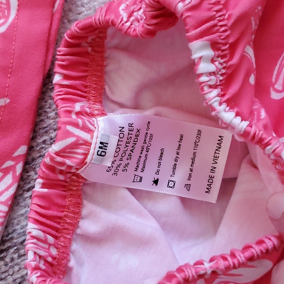 Poppy Kids Co Baby Girls Pink Smocked Embroidered Butterfly Outfit Sz6m - Picture 5 of 8